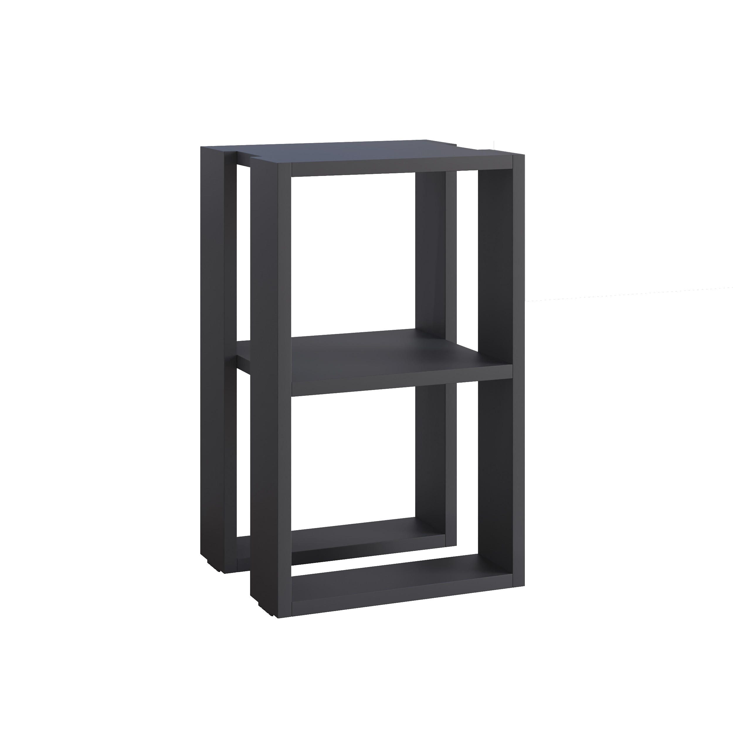 NACHTTISCH Lonie Anthrazit 34/30/55 cm - Anthrazit, Holzwerkstoff (34/55/30cm) - Decortie