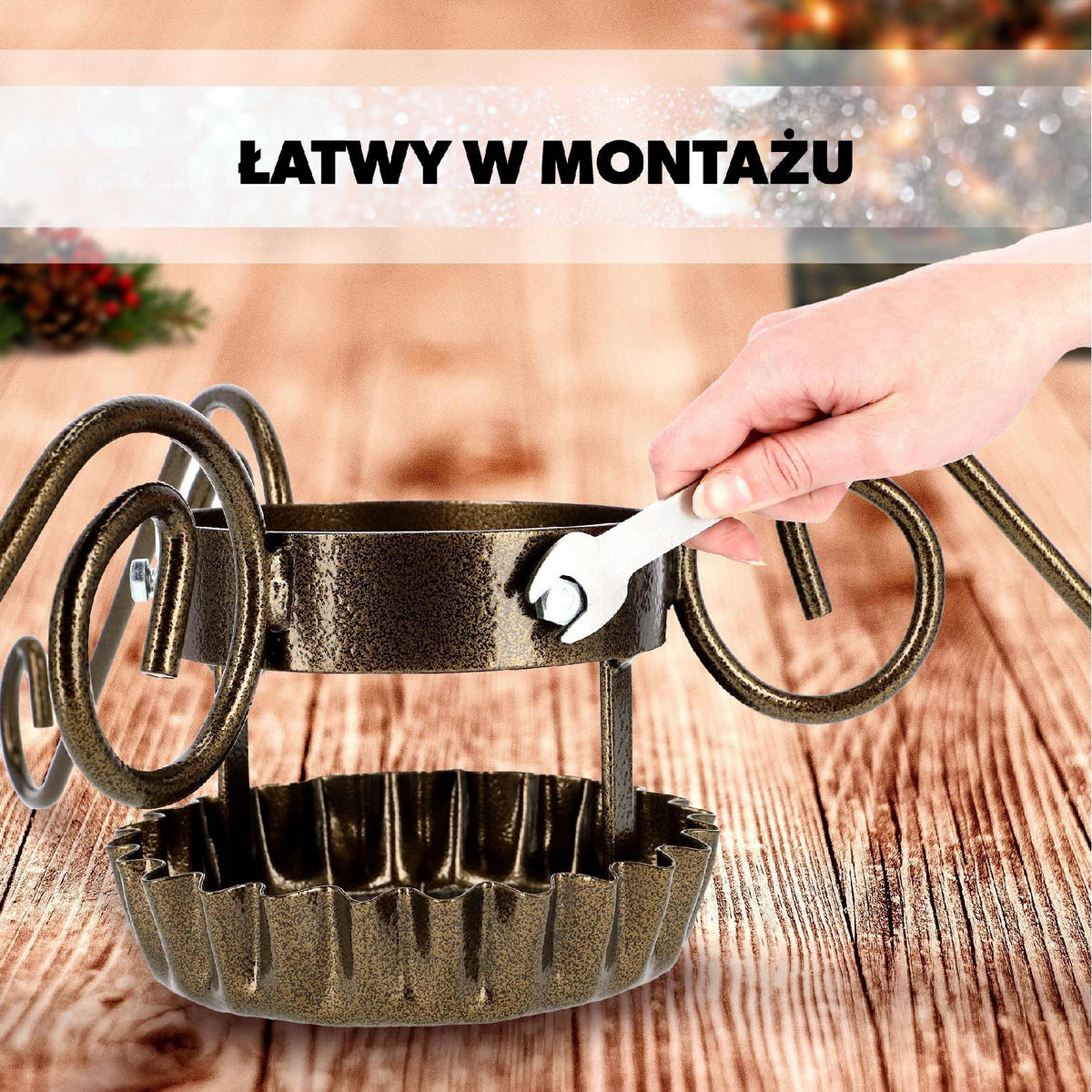 KADAX Weihnachtsbaumständer Weihnachtsbaumständer - Grün, Metall (18cm) - KADAX