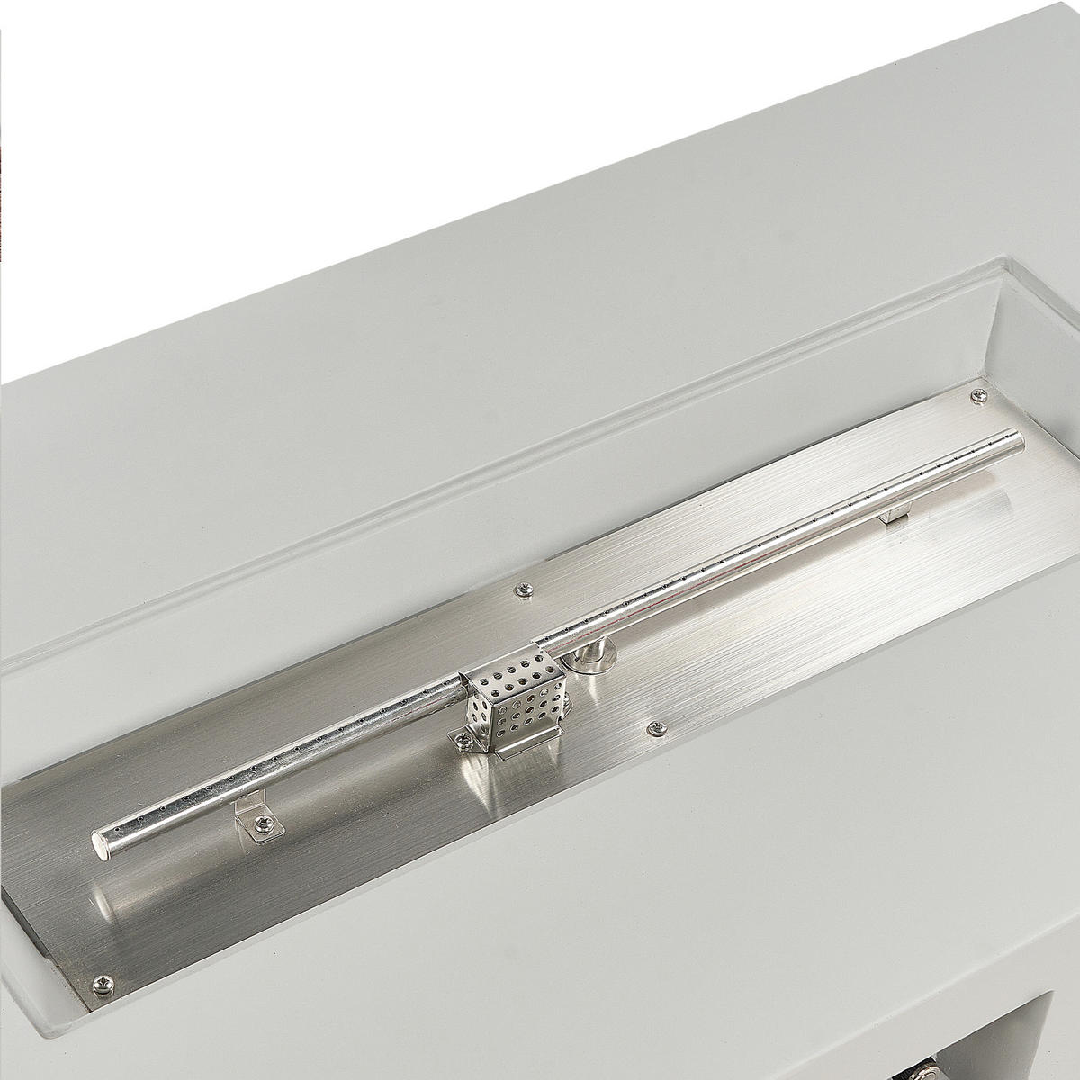 FEUERSTELLE Grau Pavo II - Grau, Stein (143/31/71cm) - Beliani