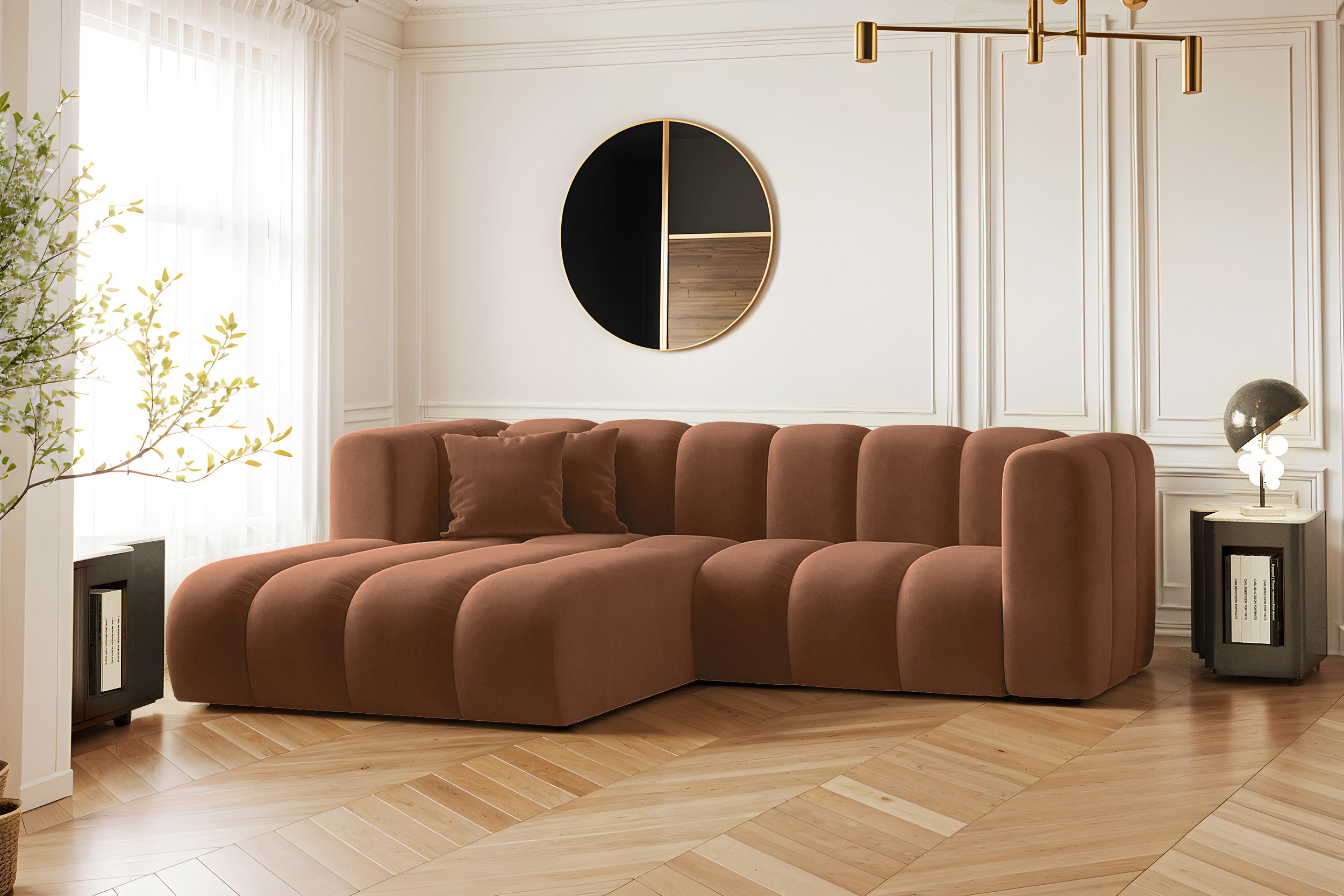 Thumbnail - Kaiser Möbel Ecksofa, Braun, Holz, L-Form, 227x179 cm, Wohnzimmer, Sofas & Couches, Wohnlandschaften, Ecksofas