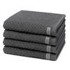 HANDTUCH Smart 4er-Set - Dunkelgrau, Textil (50/100cm) - Ross