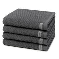 HANDTUCH Smart 4er-Set - Dunkelgrau, Textil (50/100cm) - Ross