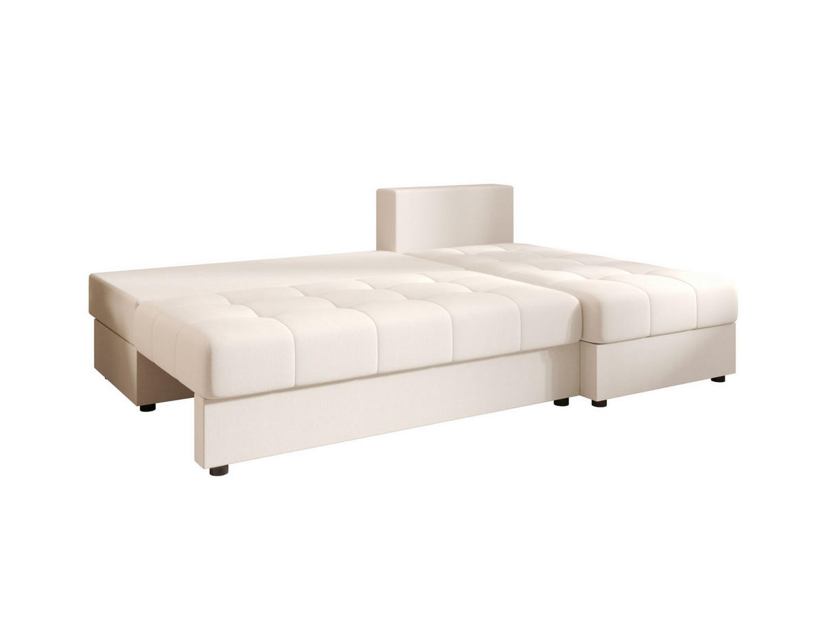 ECKSOFA MOS L Cosmic 10 Rechts mit Schlaffunktion - Beige, Textil (200/143cm) - Bedante