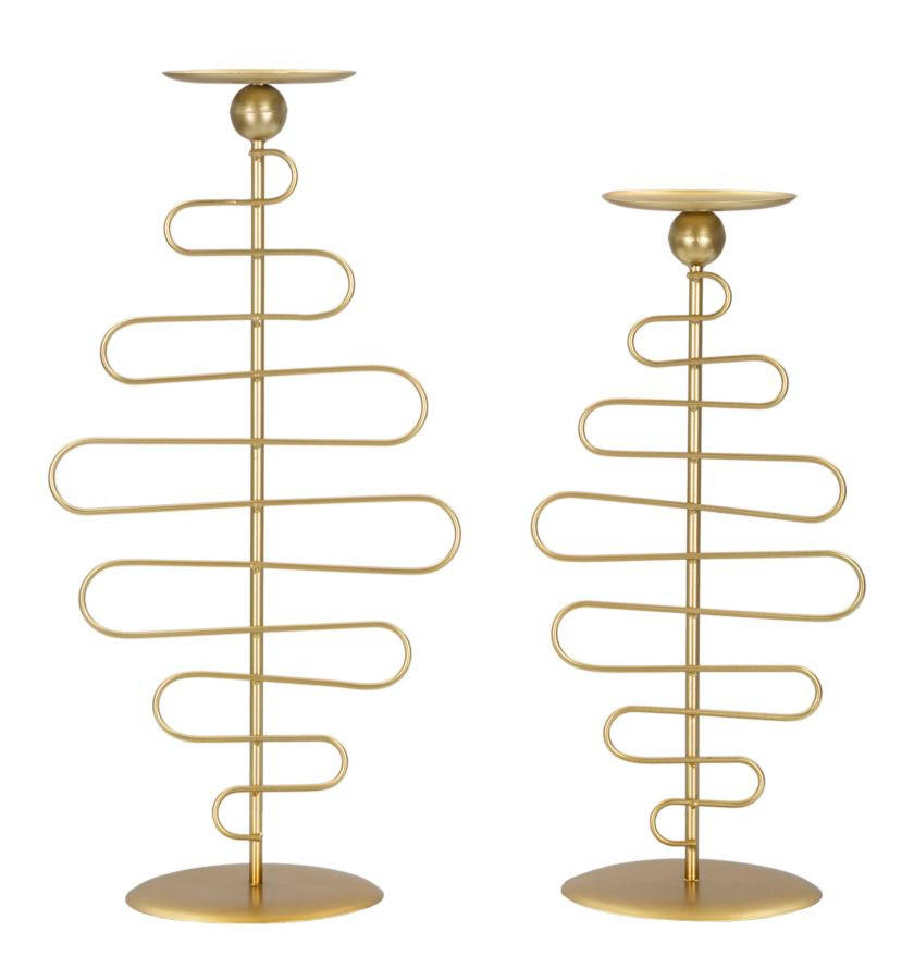 Mauro Ferretti Kerzenhalter Gold 25x51x16 cm