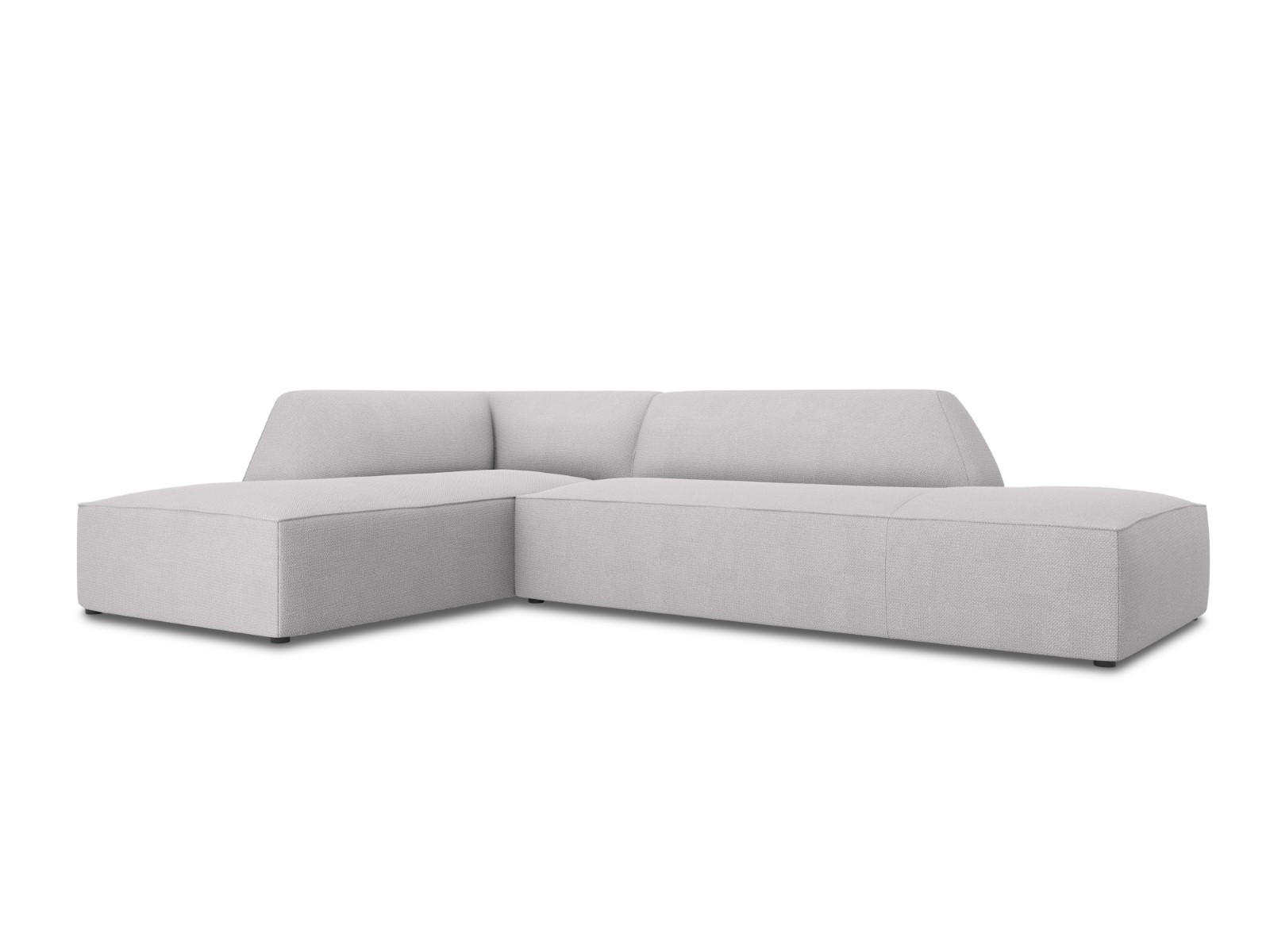ECKSOFA links Ruby aus strukturiertem Stoff hellgrau 4 Sitzplätze - Hellgrau, Textil (180/273cm) - Micadoni