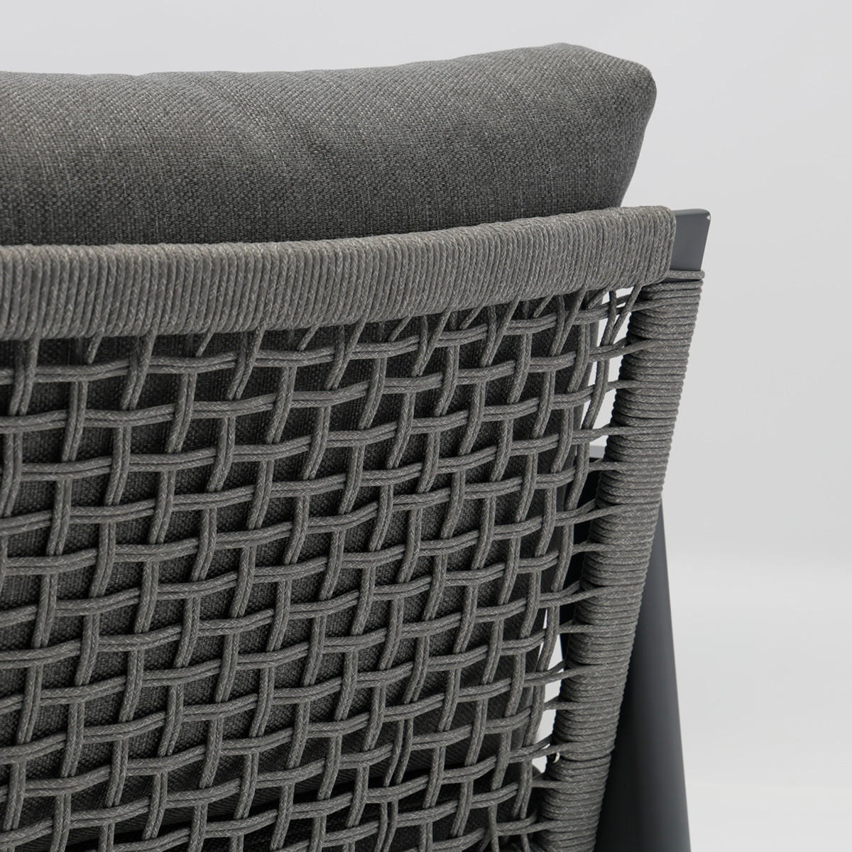 LOUNGESET Salo 4-tlg. in anthrazit - Anthrazit, Textil - Sungörl