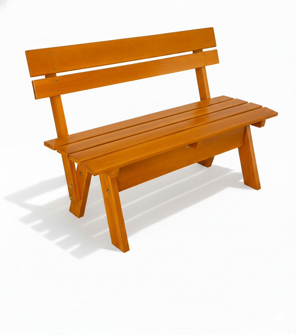 GARTENBANK Tromsö GR 120cm - Braun, Holz (42/60/120cm) - Beautissu 
