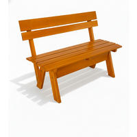 GARTENBANK Tromsö GR 120cm - Braun, Holz (42/60/120cm) - Beautissu 