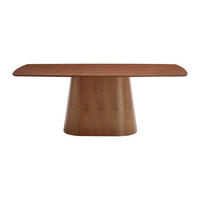 ESSTISCH - 8 Personen - holz - naturfarben dunkel Nirasaki - Naturfarben, Holz (100/200/76cm) - Vente-Unique