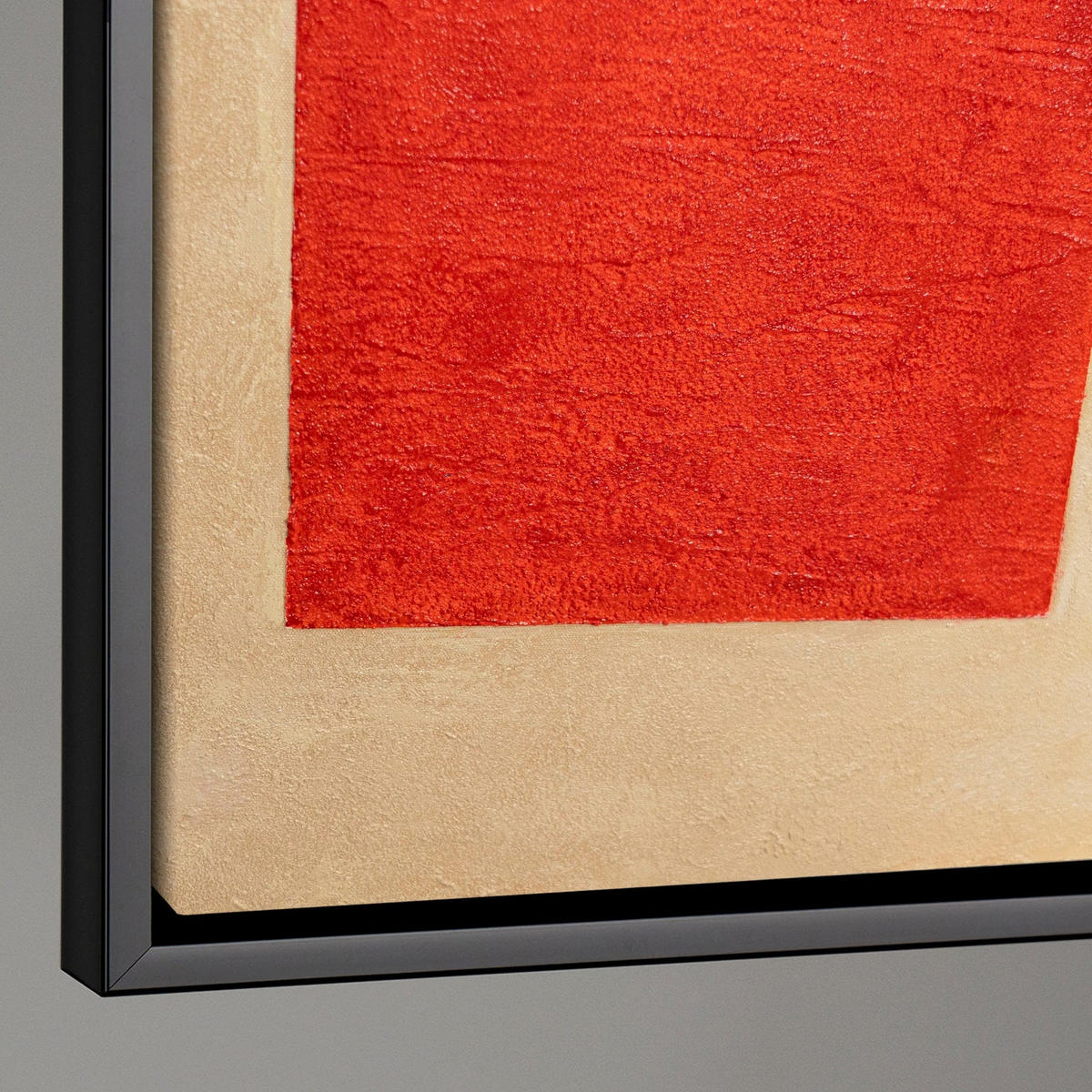 GEMÄLDE Kontraste Schattenfugenrahmen Schwarz 120x80 cm - Schwarz, Holz (120/80cm) - YS-art gallery