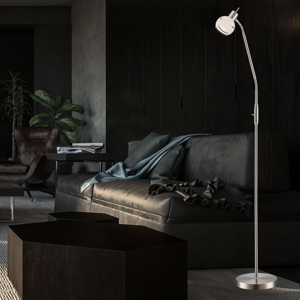 Thumbnail - Globo Lighting Led, Silber, Glas, G, 49x145x49 cm, Lampen & Leuchten, Innenbeleuchtung, Stehlampen, Stehlampen