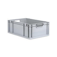 EUROBOX Nextgen Economy Griffe Offen 22x40x60cm 44 Liter - Grau, Kunststoff (40/22/60cm) - PROREGAL