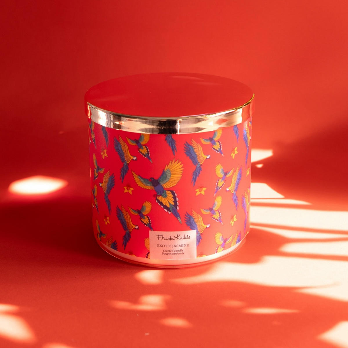 DUFTKERZE Kahlo - Rot, Naturmaterialien/Glas (10cm)