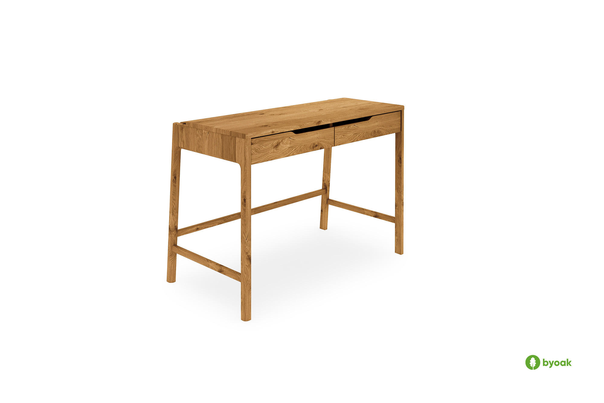SCHREIBTISCH PAUL Wildeiche - Wildeiche, Holz (57/110/77cm) - byoak