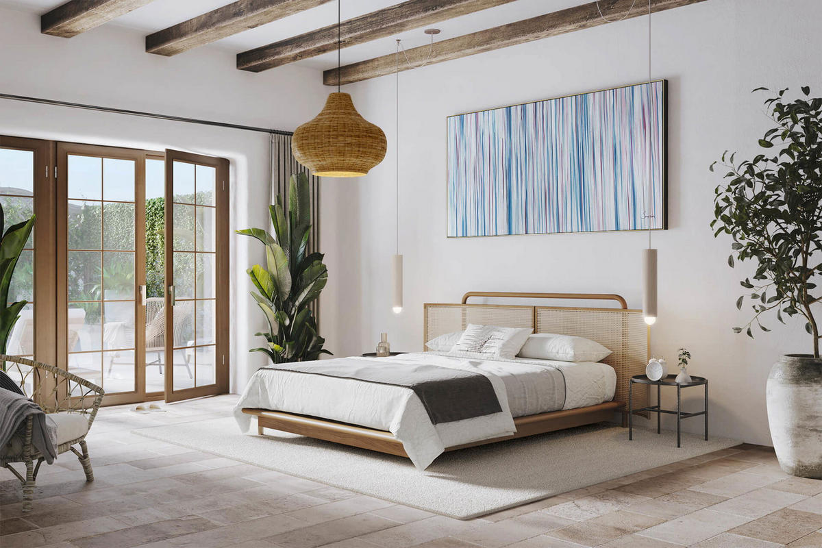ÖLGEMÄLDE XXL Blau 200/100 cm - Blau/Weiß, Holz/Textil (6.68/100cm) - KUNSTLOFT