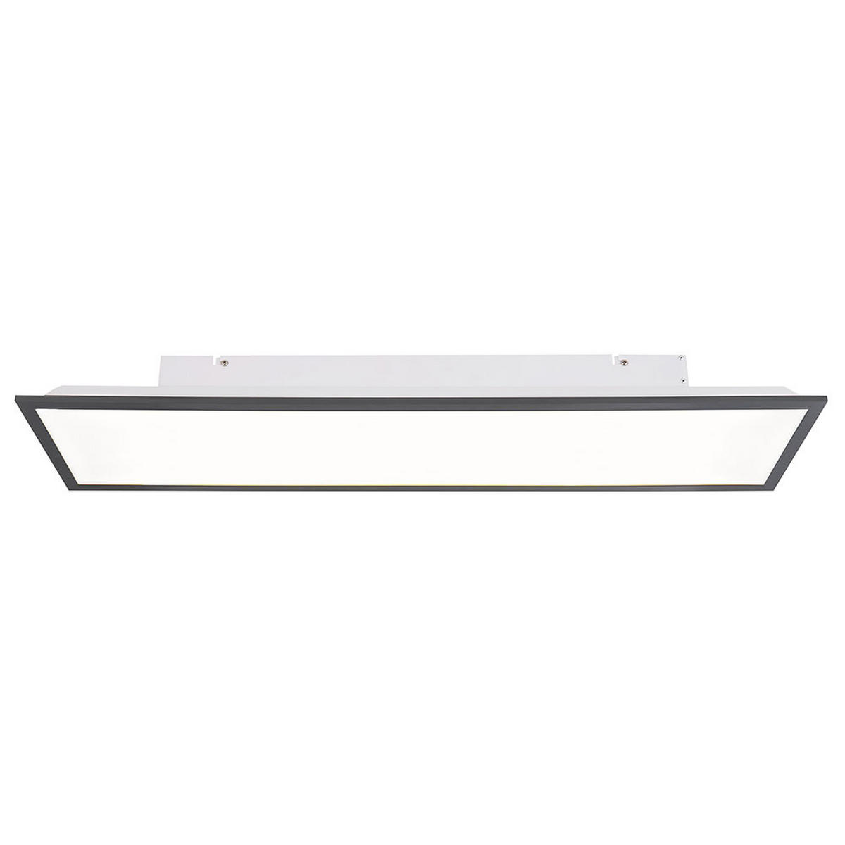 LED DECKENLEUCHTE Doro Grau Aluminium - Grau, Metall (80/20/7.5cm) - Globo Lighting
