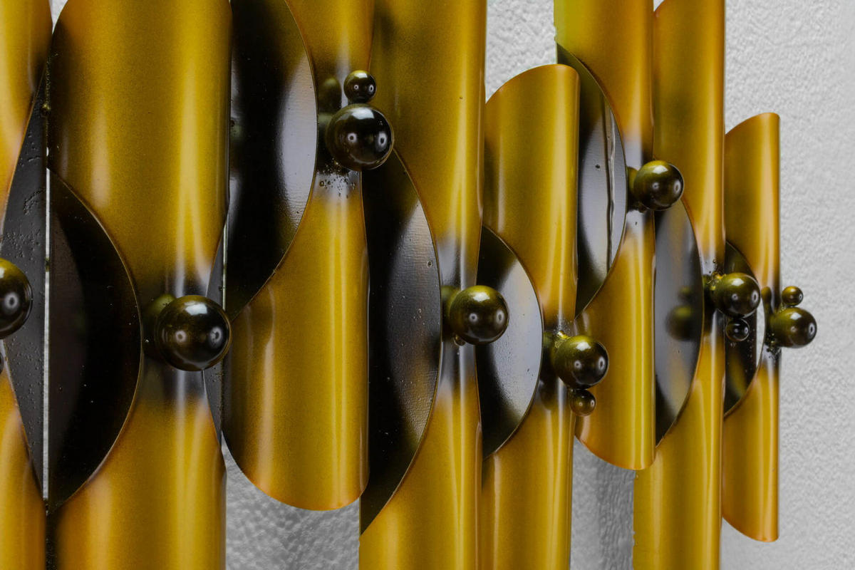 WANDDEKO Gold 90/32 cm - Goldfarben, Metall (2.85/32/5cm) - KUNSTLOFT