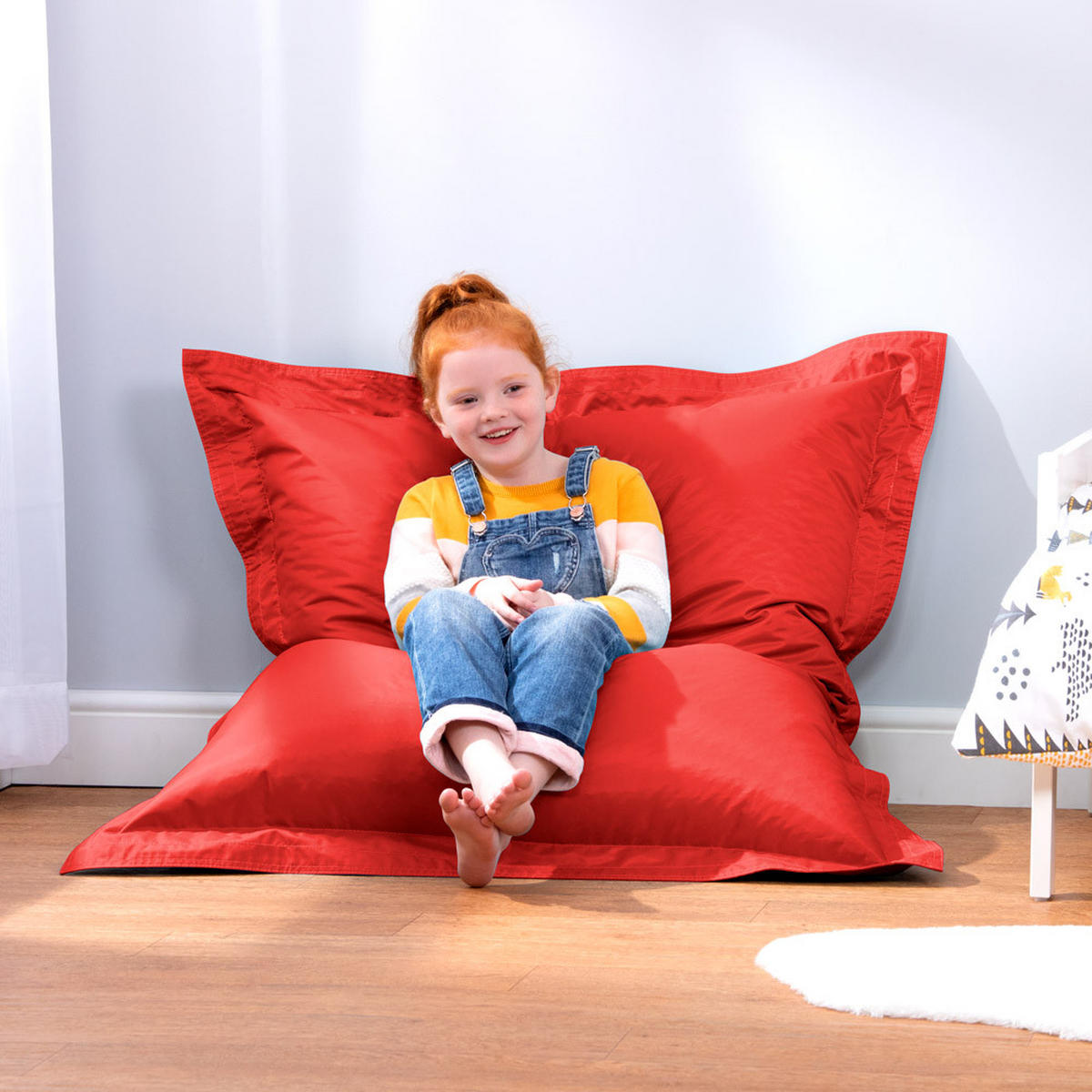 OUTDOORSITZSACK für Kinder - Rot, Kunststoff (100/20/125cm) - Veeva