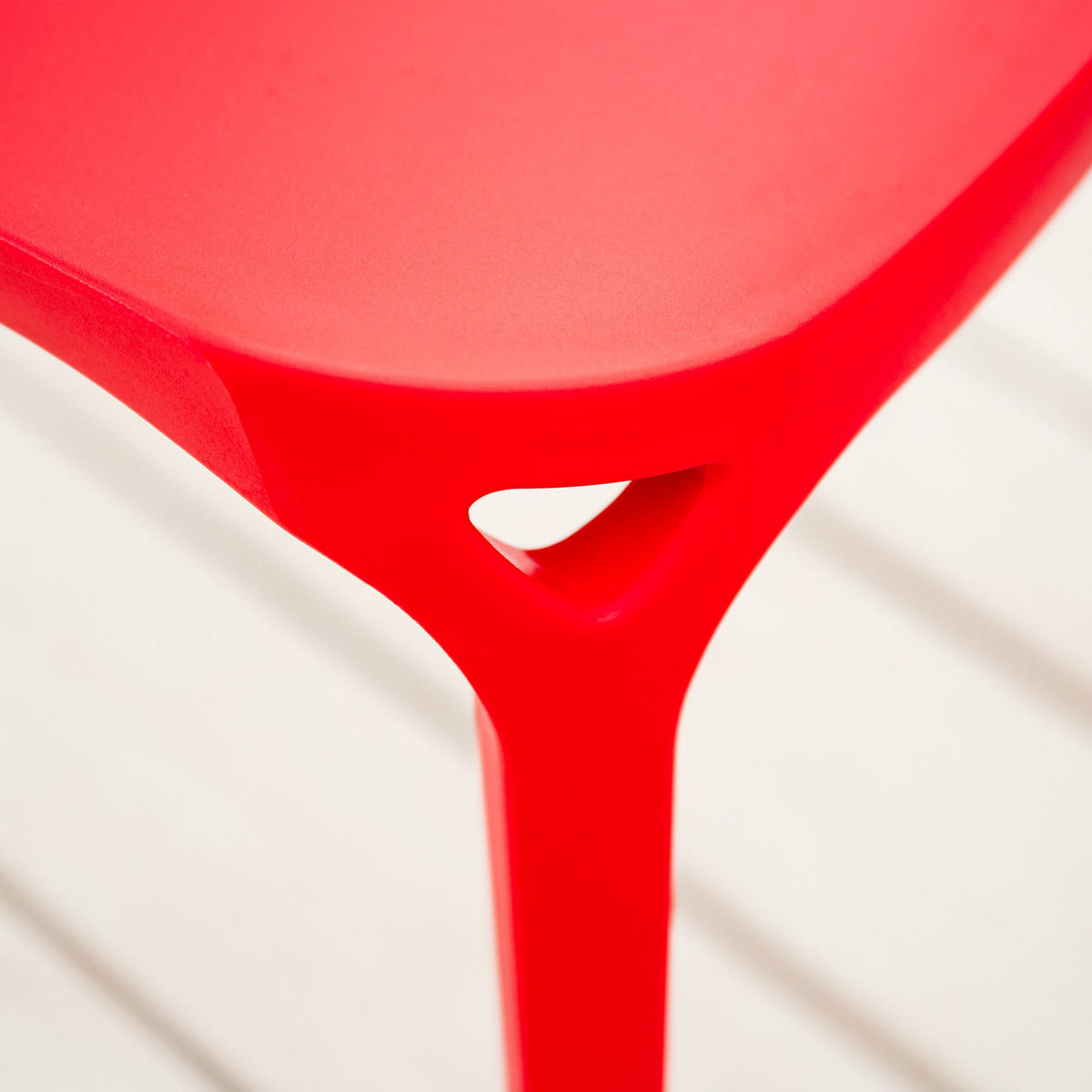 GARTENSTUHL 2er-Set Kunststoff Rot - Rot, Kunststoff (47/83/47cm) - Homestyle4u