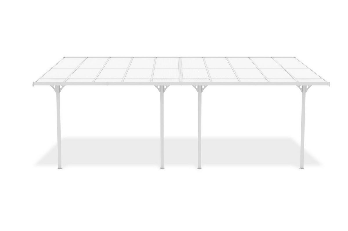 PERGOLA / CARPORT Kleo Weiß 6m x 3m - Weiß, Metall (626/270/300cm) - Cazeboo