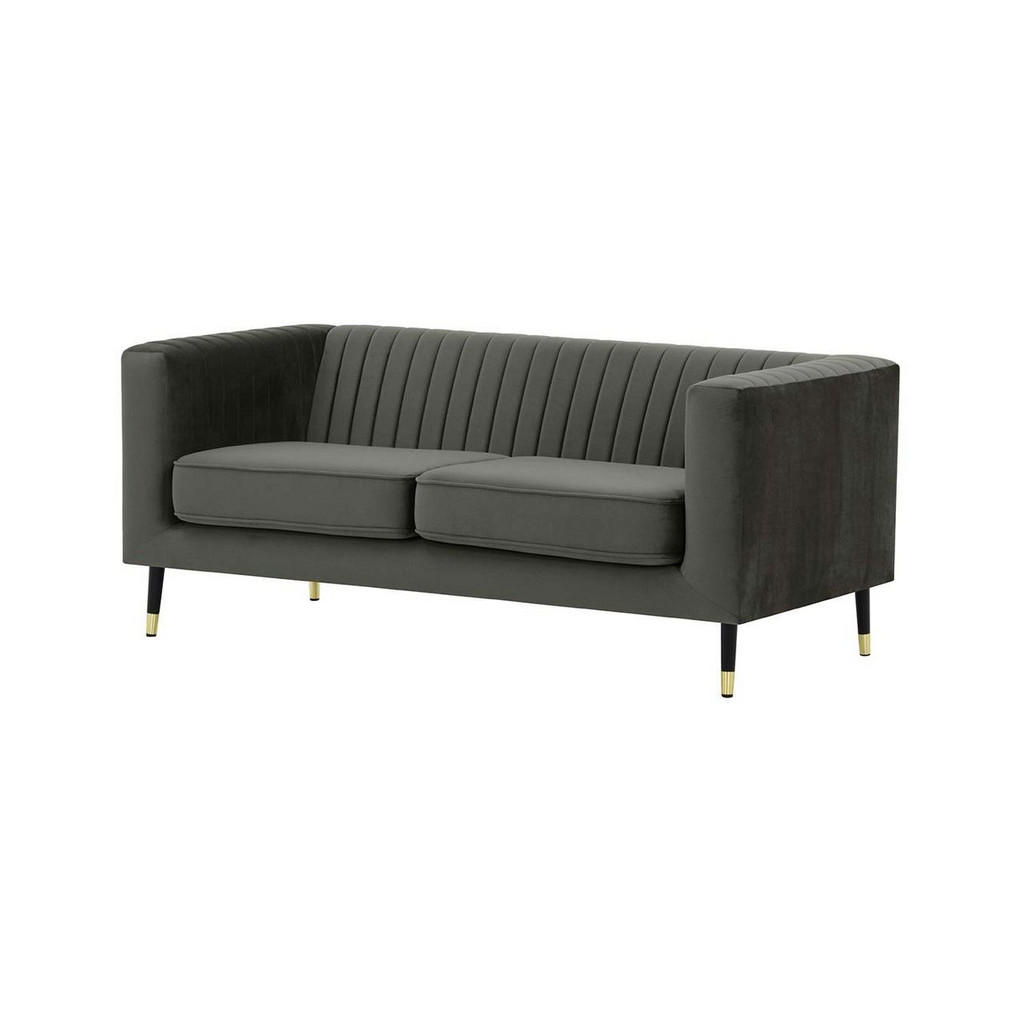 Thumbnail - Slf24 Zweisitzer-Sofa, Dunkelgrau, Textil, 2-Sitzer, 170x71x83 cm, Wohnzimmer, Sofas & Couches, Sofas, 2-Sitzer Sofas