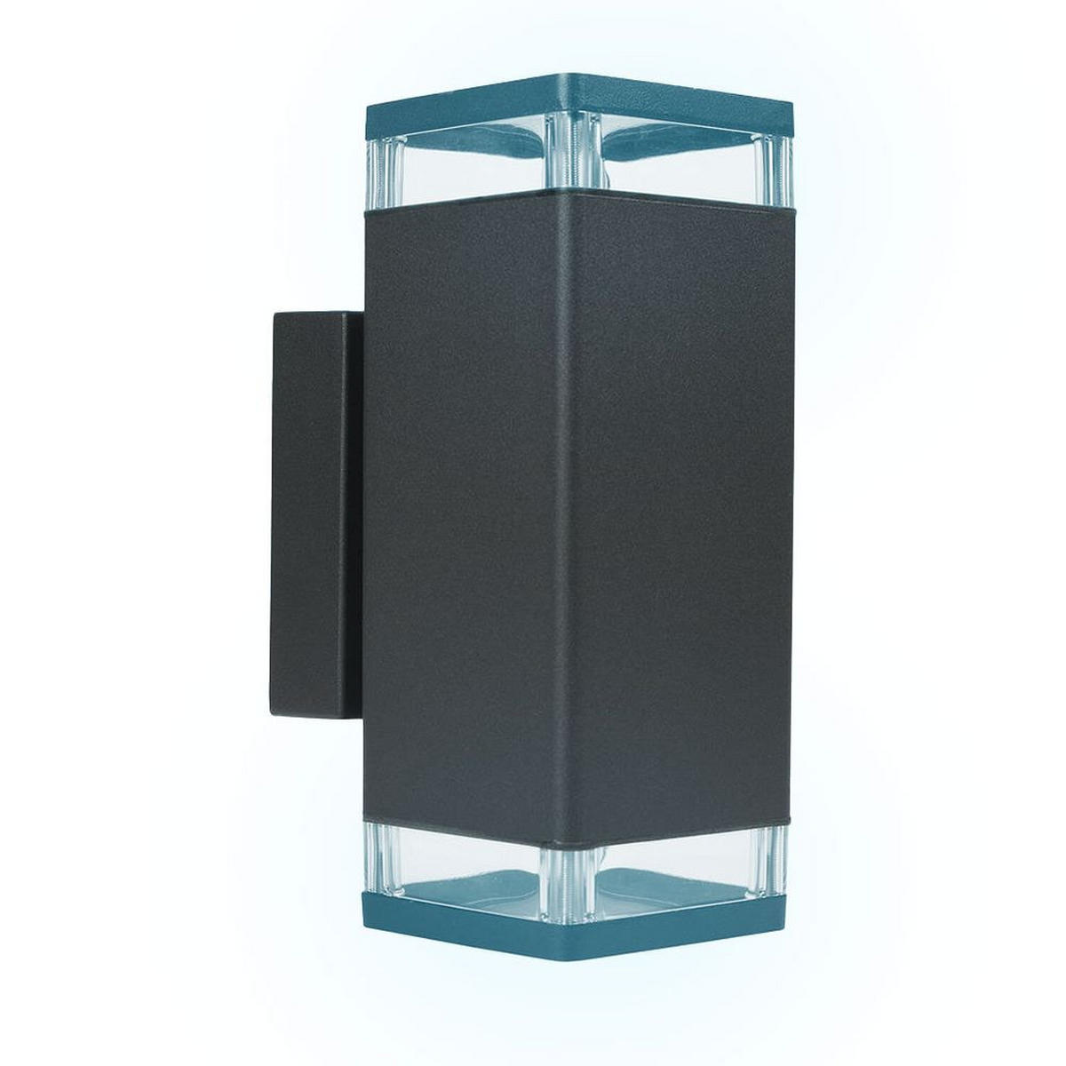 LED AUSSENLEUCHTE Schwarz Up-Down - Schwarz, Metall (23.5/9/13cm)