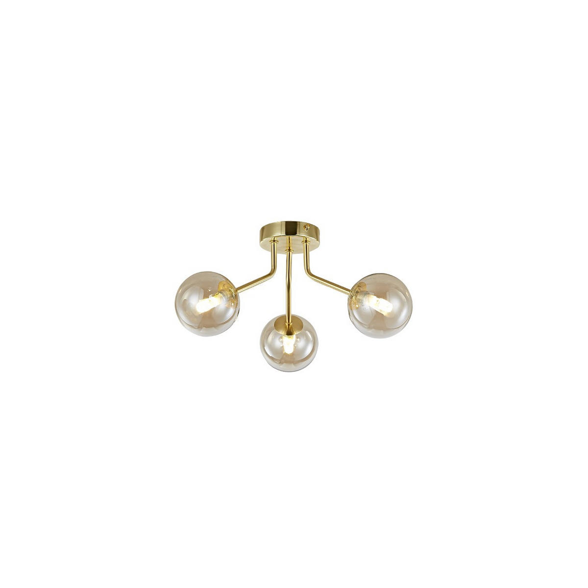 DECKENLEUCHTE Ottavia, Roségold, 20cm - Roségold, Glas (20/40/20cm) - KOSILUM