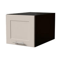 KÜCHENAUFSATZSCHRANK Oslo W6B/40 Schwarz Matt / Kaschmir Matt 40 / 59 / 36cm - Kaschmir/Schwarz, Holz/Holzwerkstoff (40/36/59cm) - Feldmann-Wohnen