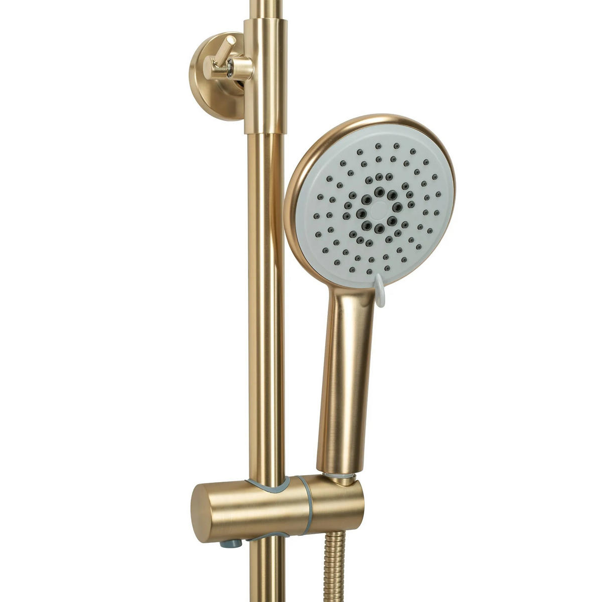 DUSCHGARNITUR Rea Verso Brushed Gold - Goldfarben, Metall (22/143.5/45.5cm) - REA