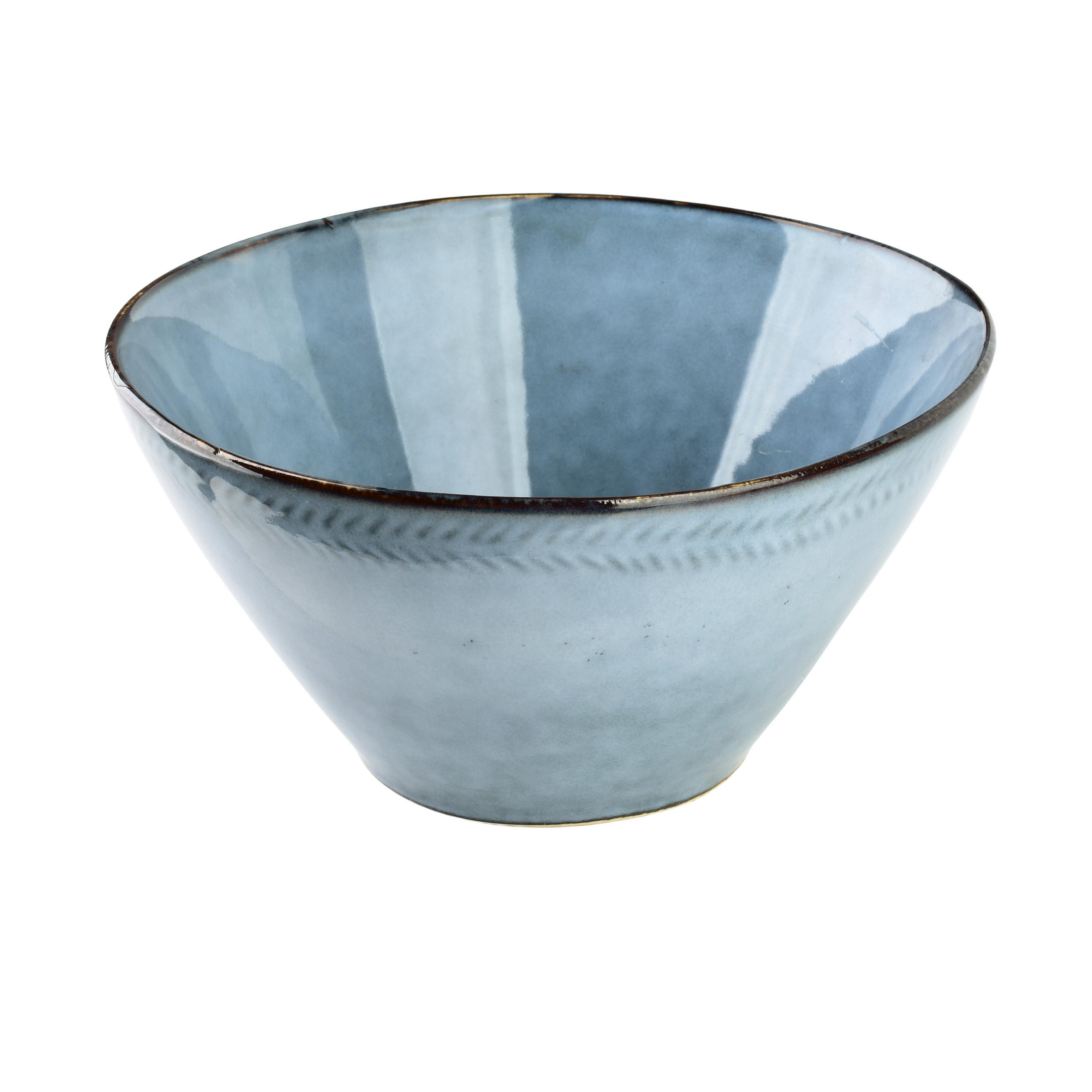 SCHALE Basic Nature Blau 18x18x9,5 cm Keramik - Blau, Keramik (18/18/9.5cm) - Mondex