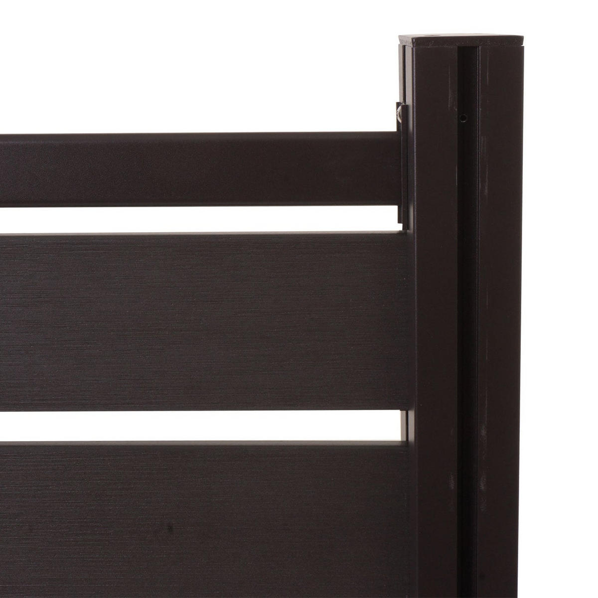 MÜLLTONNEN-ZAUN Alu 130x110x6cm Basis Anthrazit - Anthrazit, Metall (110/130/6cm) - PROREGAL