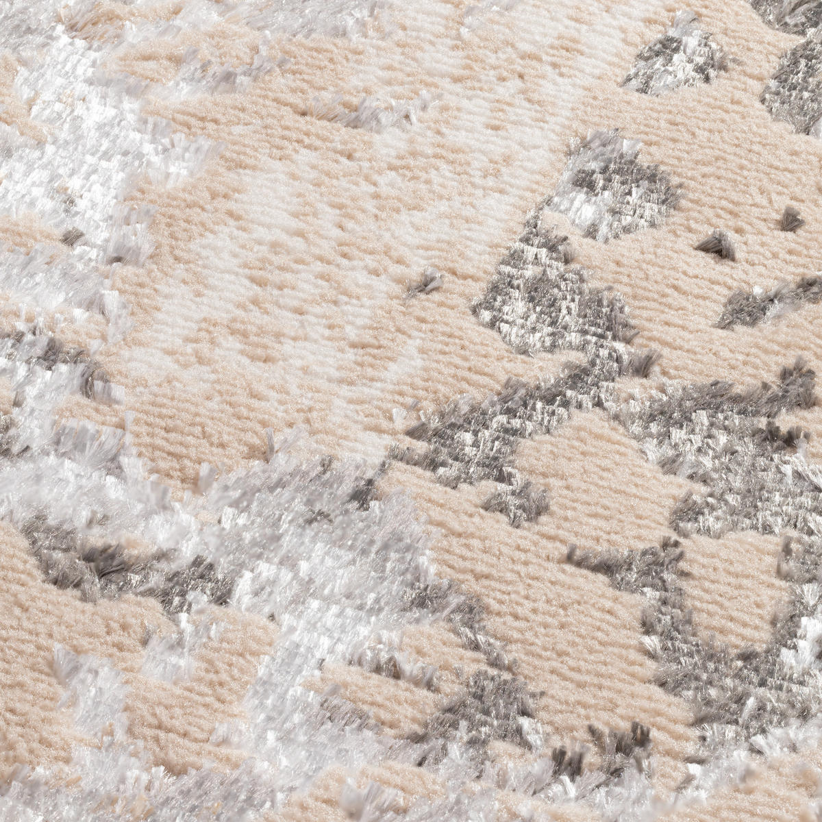 TEPPICHLÄUFER CRYSTAL beige abstrakt 120/250 cm - Beige, Textil (120/250cm) - Tapiso