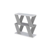 BEISTELLTISCH Lazena Weiß, Goldmarmor-Effekt 60/22/55,4 cm - Creme, Holzwerkstoff (22/60/55.4cm) - Decortie