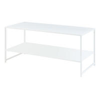 COUCHTISCH Ruokolahti 102/43/46 - Weiß, Metall (102/43/46cm) - [en.casa]