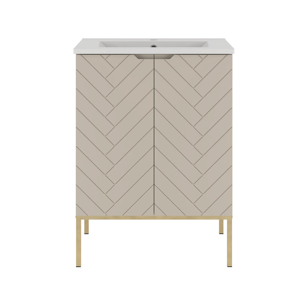 WASCHTISCH 60cm Daria Kaschmir - Beige, Holzwerkstoff (60/84/45.8cm) - Petits-meubles