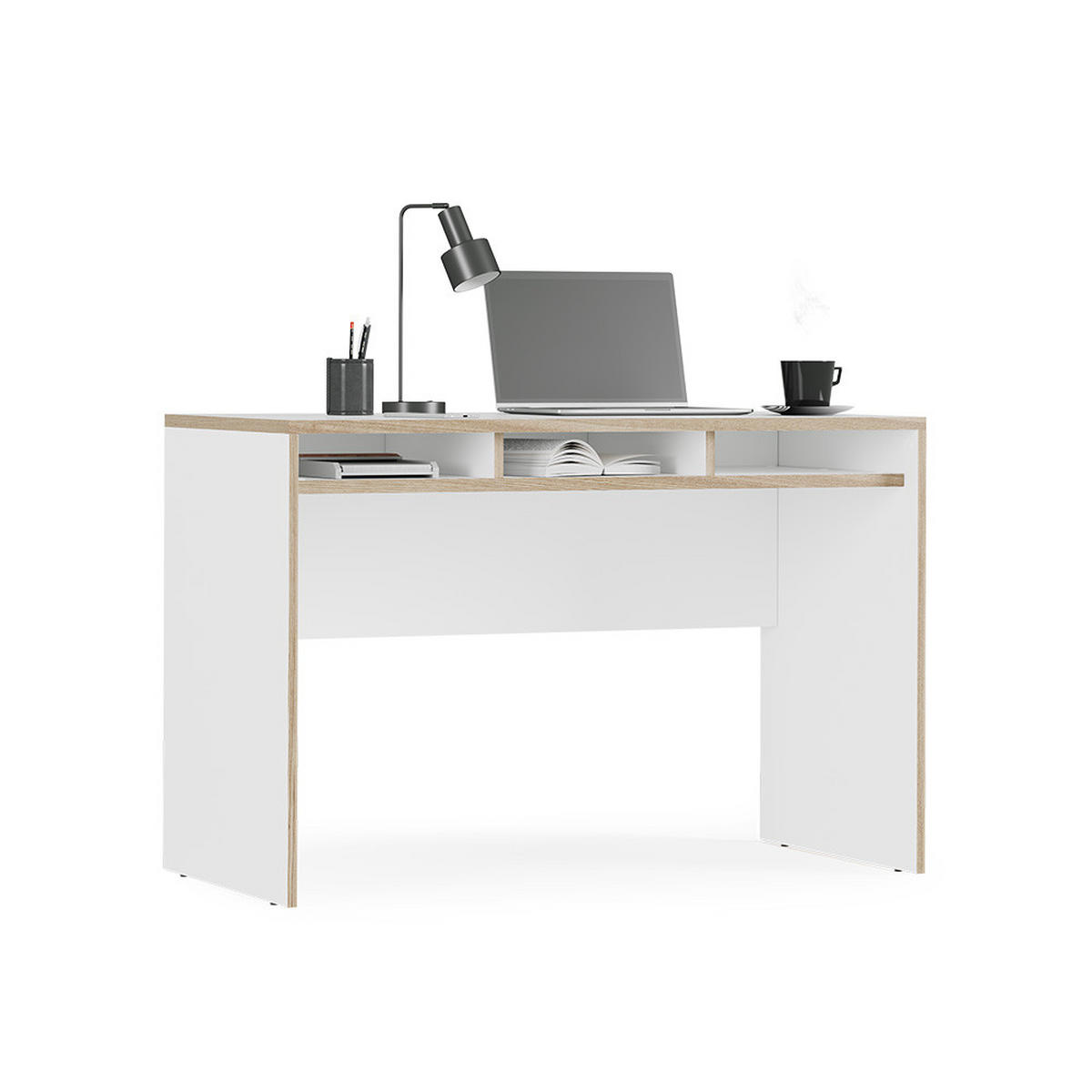 PSACÍ STŮL Tetrix Bílá - bílá/béžová, kompozitní dřevo (55/112/75cm) - Vicco