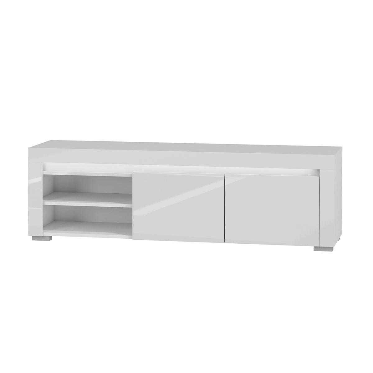 TV-MÖBEL Kasla Weiß - Weiß, Holzwerkstoff (152/47/39cm) - Petits-meubles