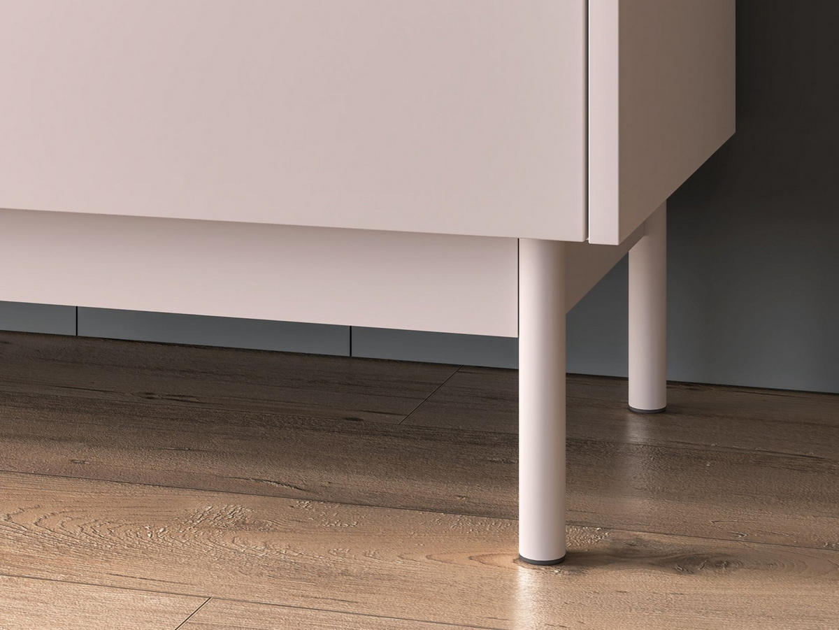 SIDEBOARD Dunea Kaschmirgrau/Eichenholzoptik 154 cm - Taupe, Holzwerkstoff/Metall (154/85/40cm) - Selsey