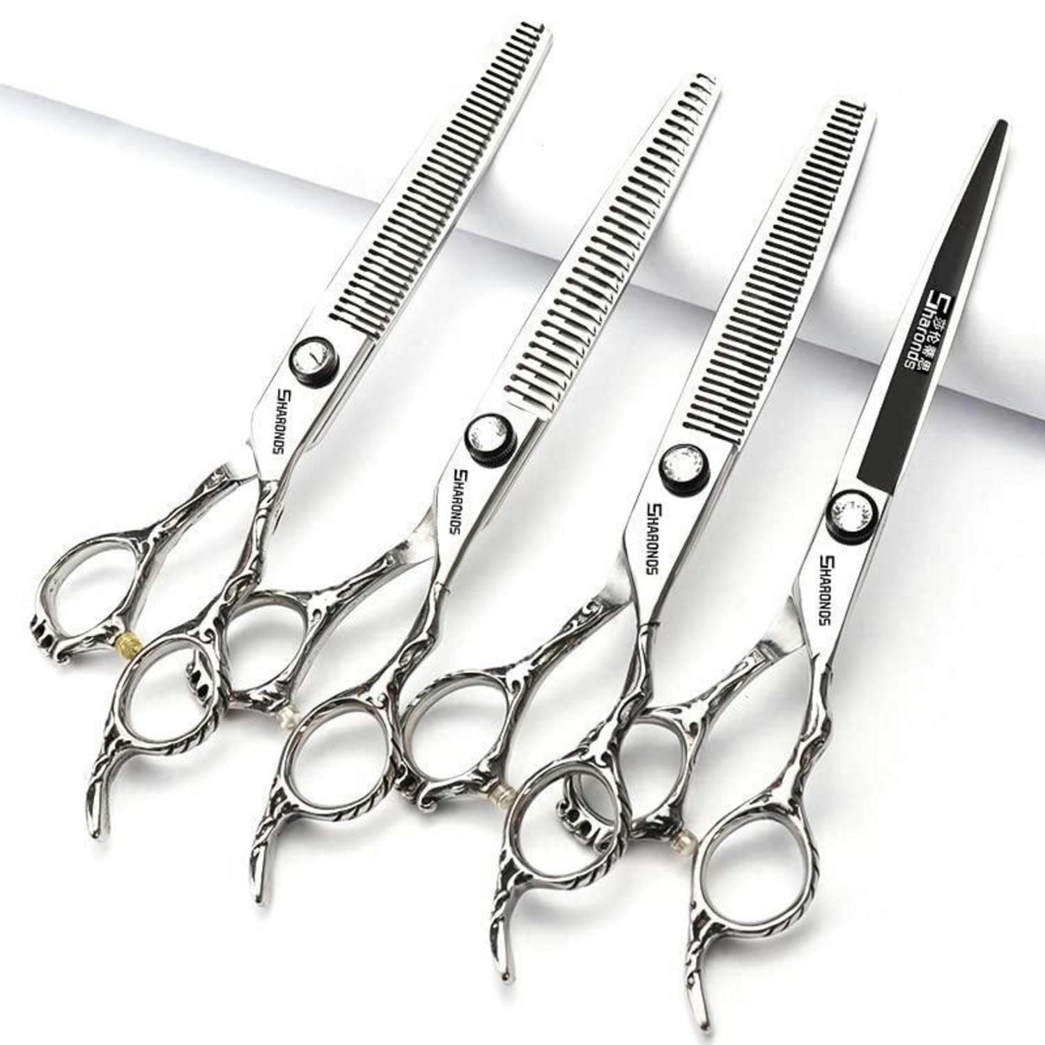 HAARSCHNEIDER-SET 7 Zoll 4-teilig - Silberfarben, Metall (6/1/17.8cm)