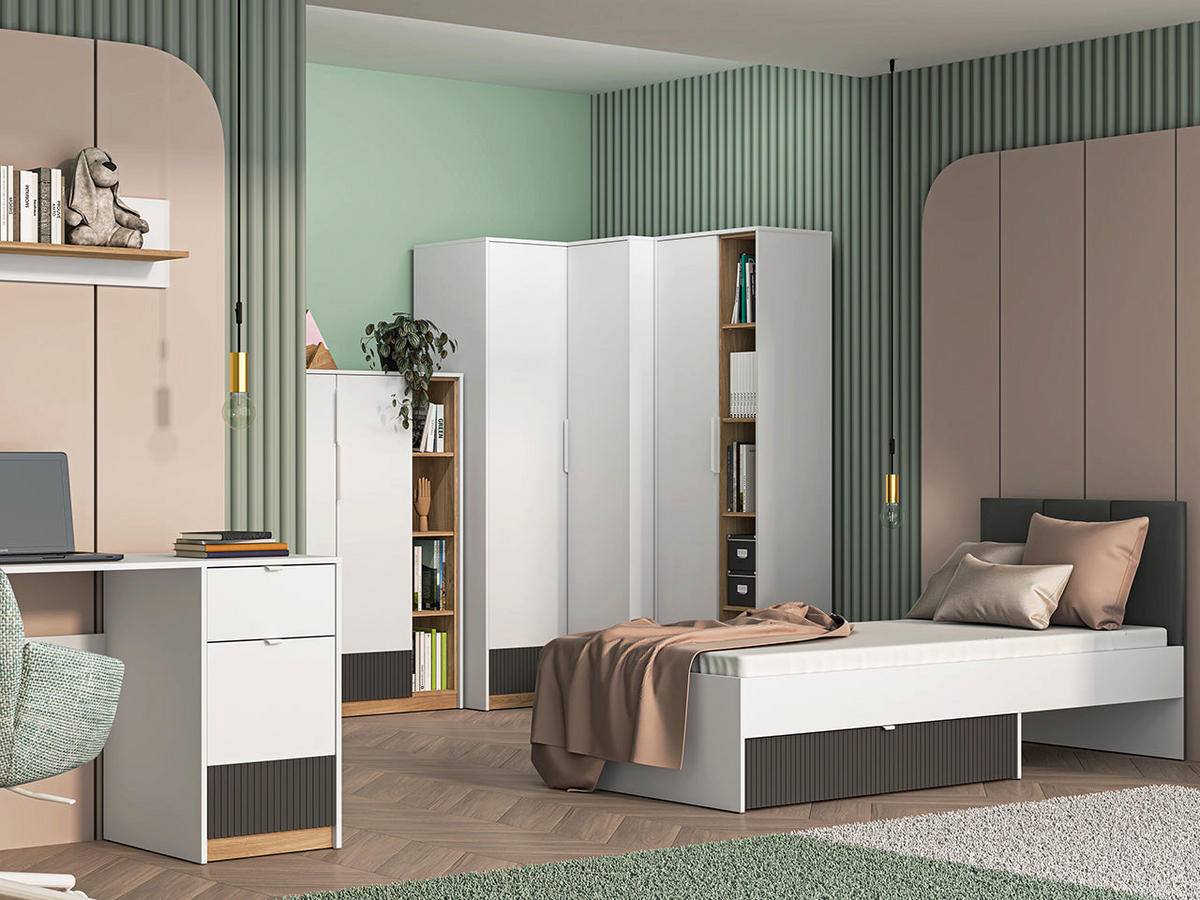 KOMMODE – 101 cm – Torino – Weiß - Weiß, Holzwerkstoff (101/140/40cm) - hi-markt