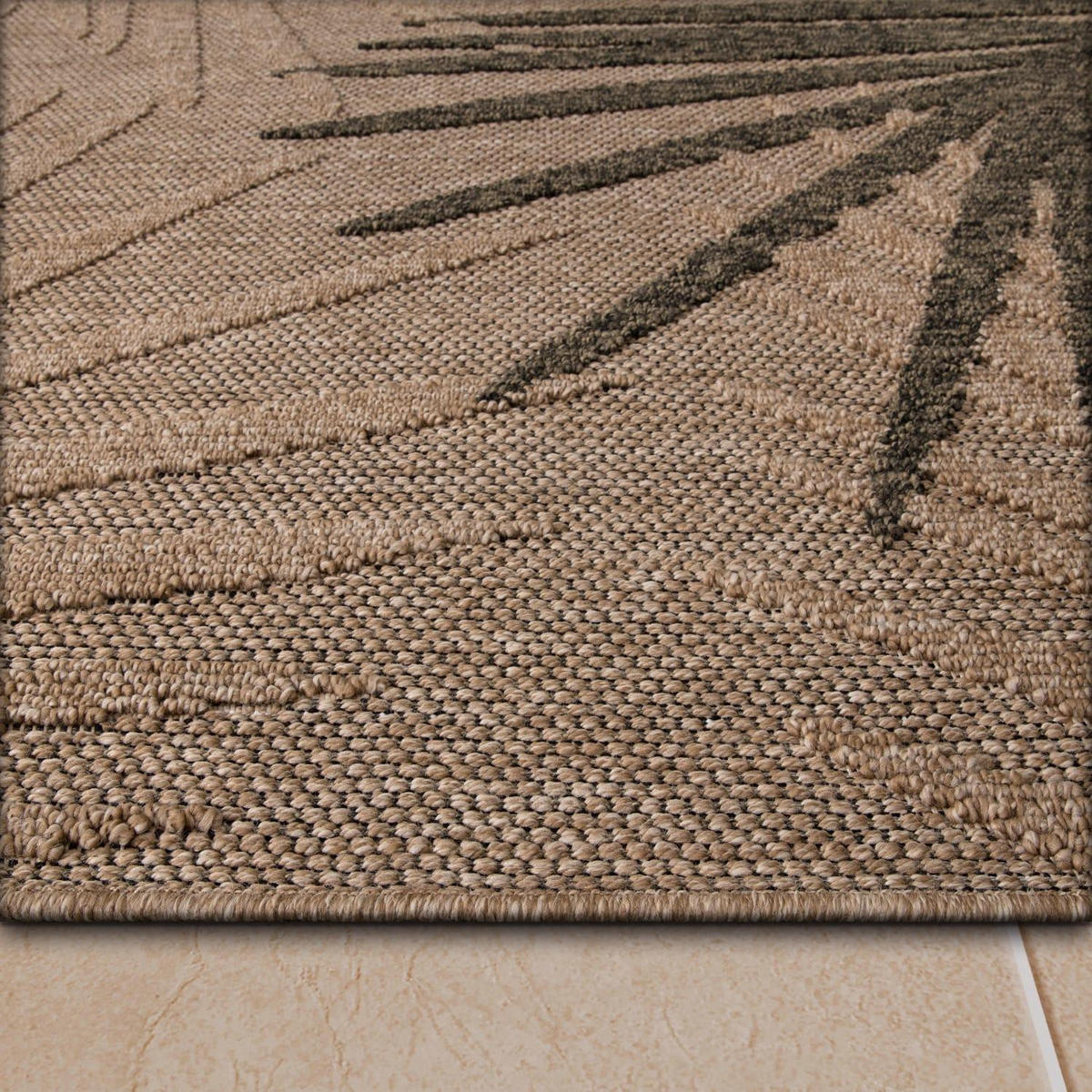 OUTDOOR-TEPPICH COLOGNE 491 BEIGE 200X280 - Beige, Kunststoff (200/280cm) - Paco Home