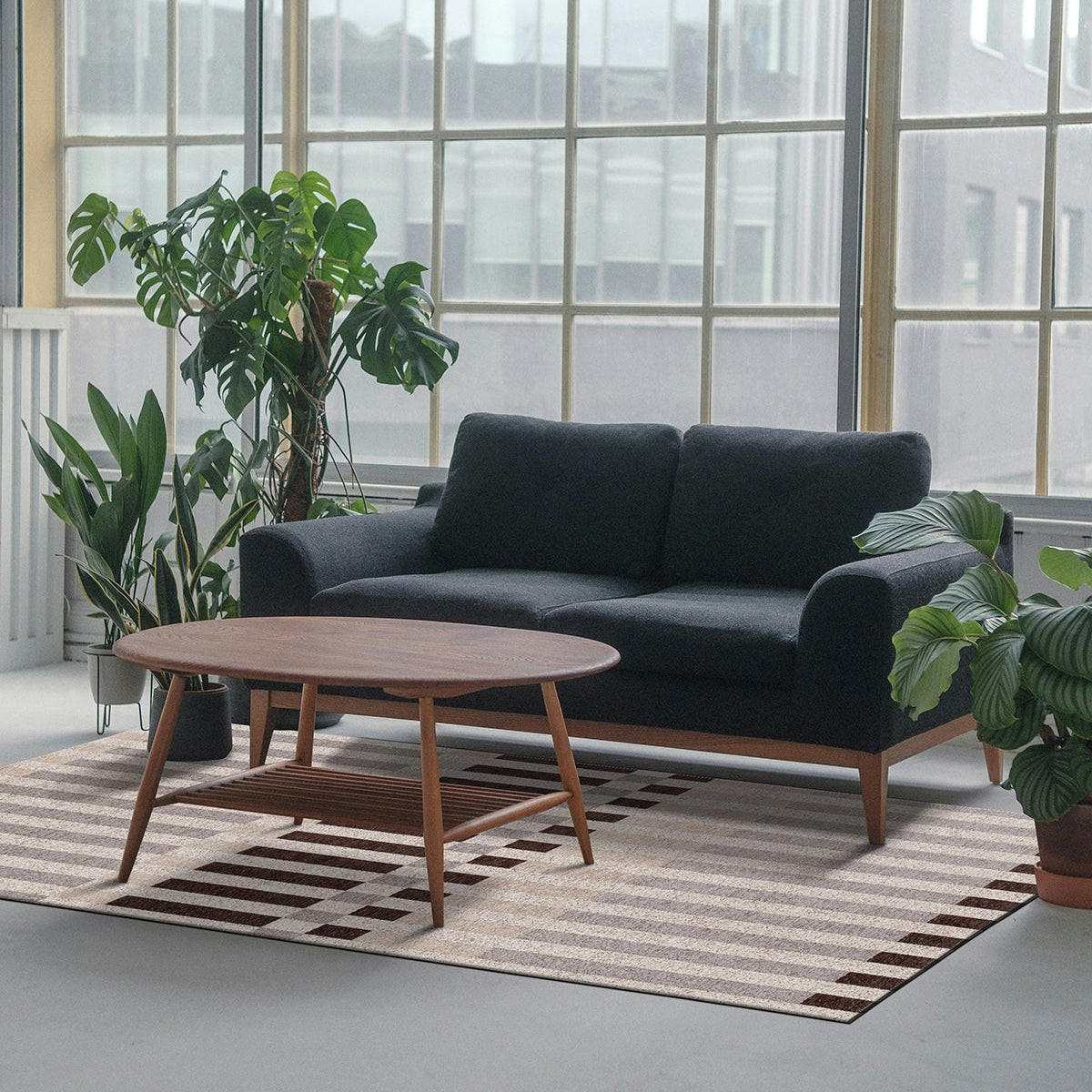 TEPPICH In-Outdoor, recycelt grau - Grau, Textil (120/170cm) - AFK Living