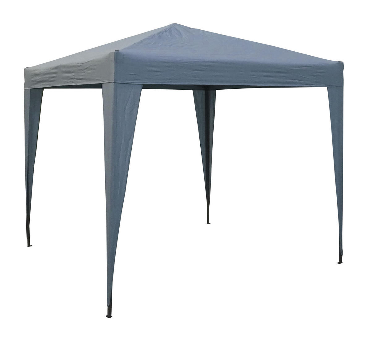 FALTPAVILLON 2x2m Smoky Grau inkl. 4 Fußgewichten - Grau, Metall (200/245/200cm) - QUICK STAR