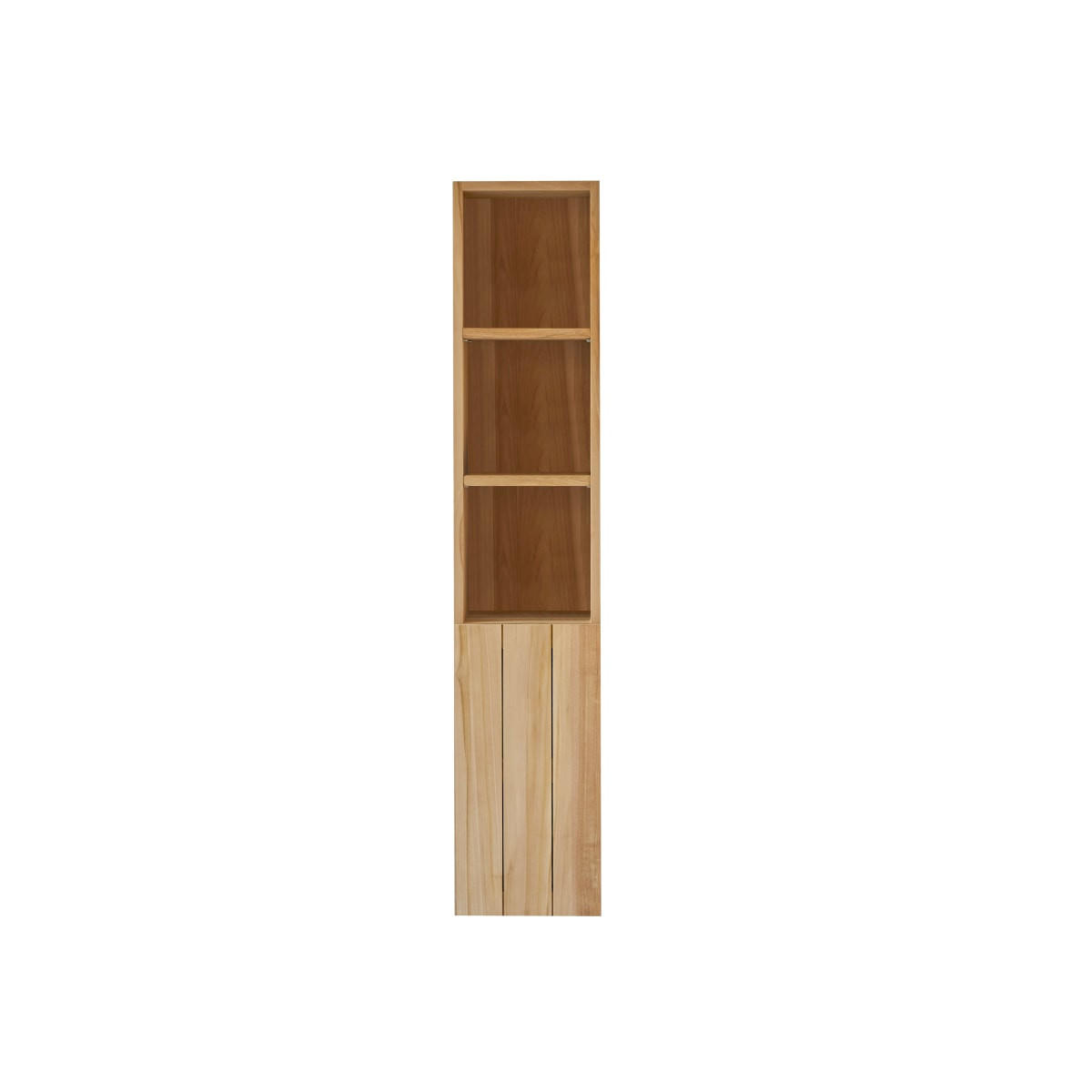 HOCHSCHRANK Jill Natur aus Teak - Naturfarben, Holz (30/150/35cm) - Tikamoon