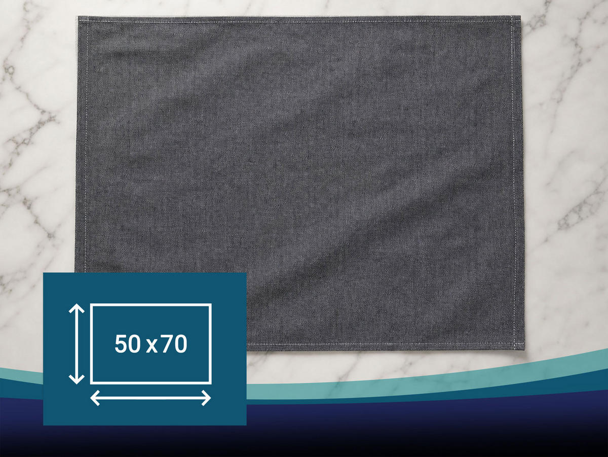 GESCHIRRTÜCHER, 5er-Set, 50x70 cm, 100% Baumwolle, Grau - Grau, Textil (50/70cm) - Zollner