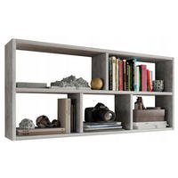 HÄNGEREGAL TEO Beton 113,6/25/50 cm - Grau, Holzwerkstoff (113.6/50/25cm) - Matkam Möbel