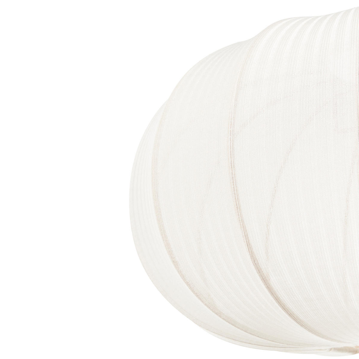 HÄNGELEUCHTE Weiß Tocuyo - Weiß, Textil (36/36/75cm) - Beliani