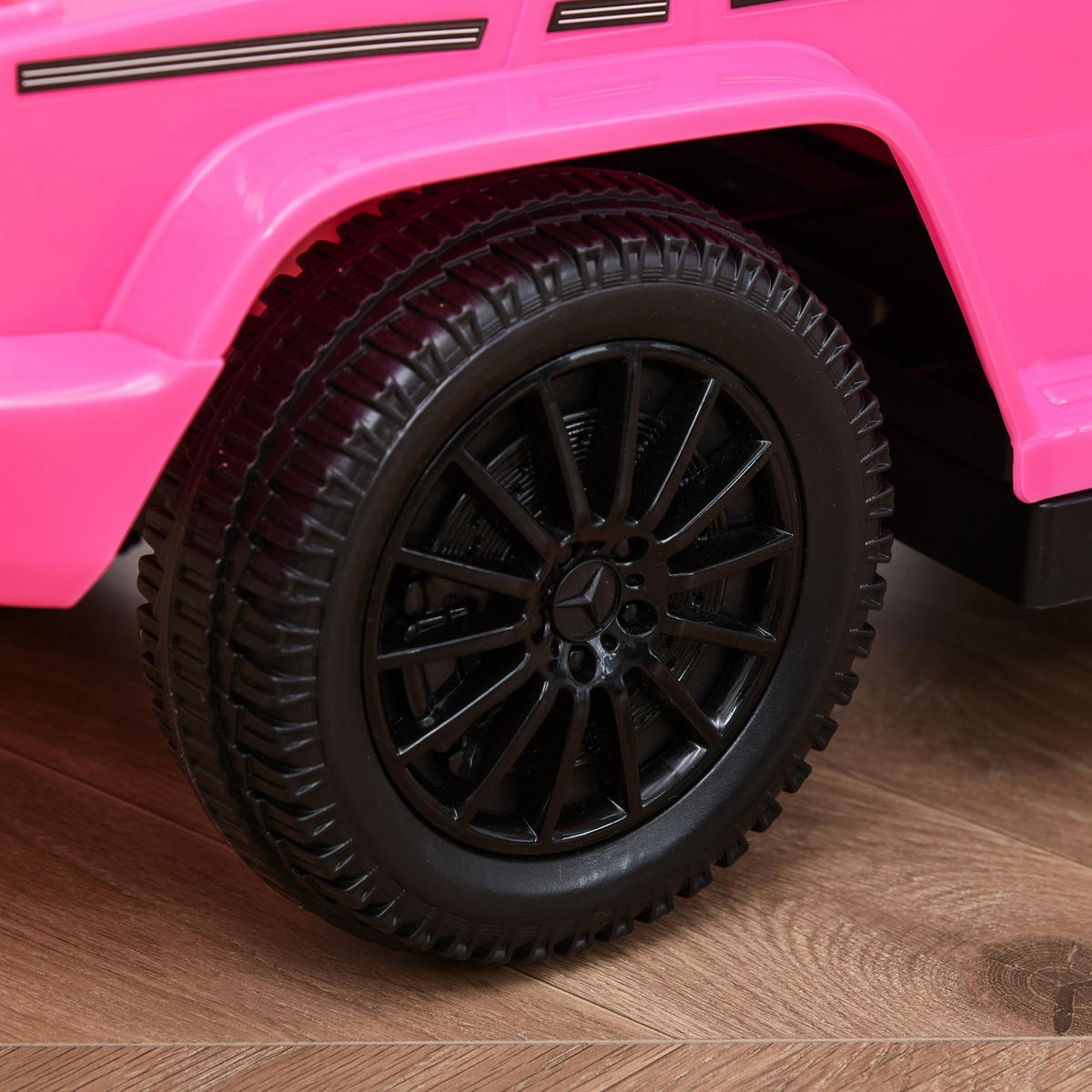 RUTSCHFAHRZEUG DE-16990 mit Klaxon, Sonnenschirm & Fußstütze Rosa - Pink, Kunststoff (85.5/40.5/95cm) - ComfortXL