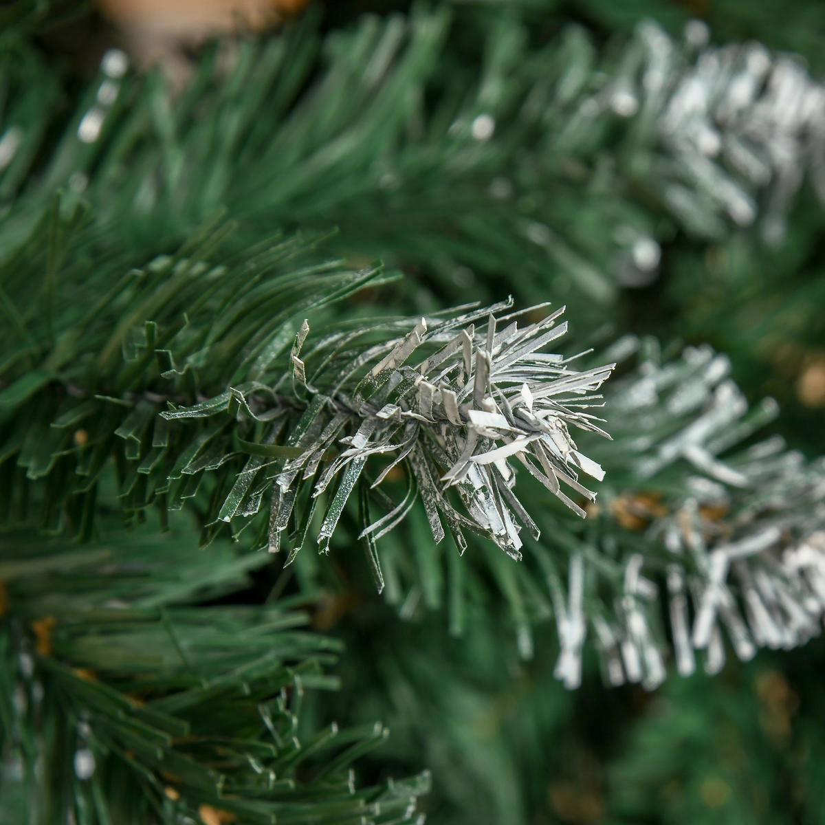 KÜNSTLICHER-WEIHNACHTSBAUM 180 cm Kieferbaum künstlich mit 59 Zapfen, Schnee - Grün, Kunststoff (180cm) - HOMCOM