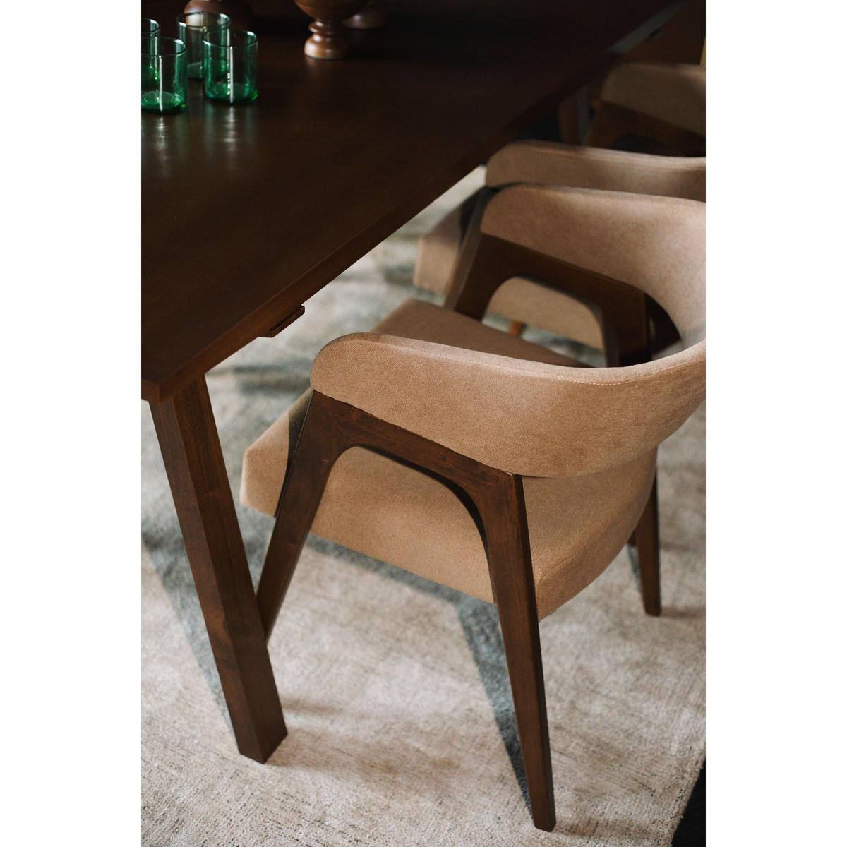 ESSZIMMERSTUHL Adamello Beige - 2 er Set - Beige, Textil (54.5/74/58cm) - Dutchbone